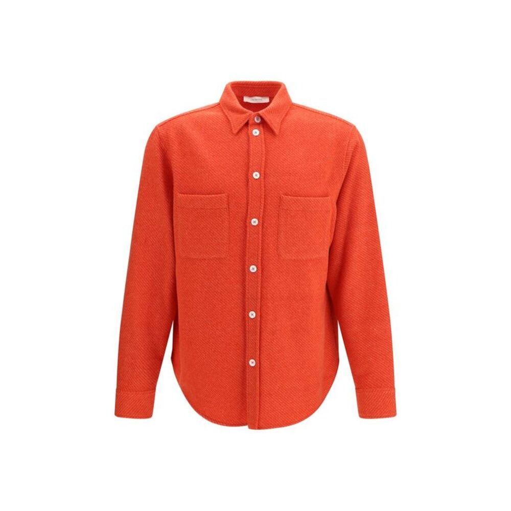 Umit Benan Red Cashmere Men's Shirt
